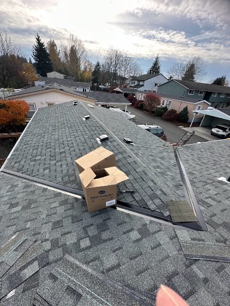 Finished roof after materials cleanup, Portland OR